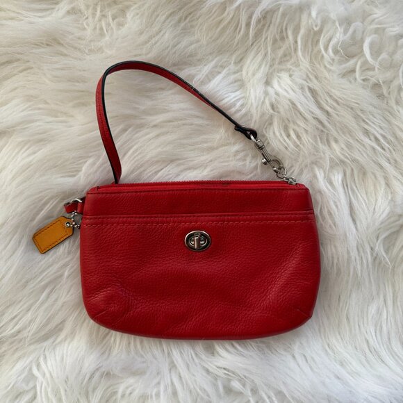 Coach Womans Red Purse - Picture 1 of 3